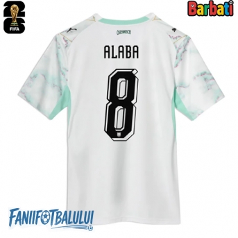 Austria David Alaba #8 Tricou Fotbal Replică Mondial 2026 Barbati Deplasare